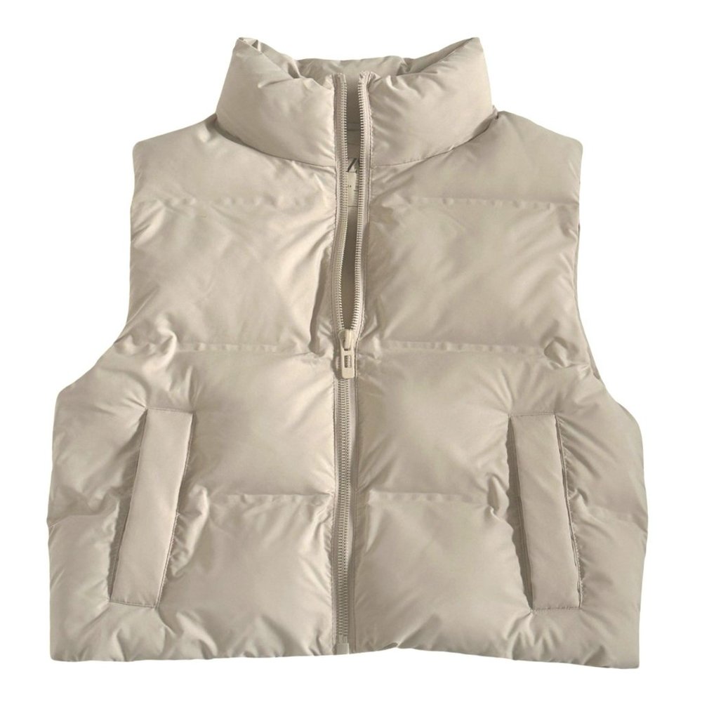 Zara Cream Puffer Vest
